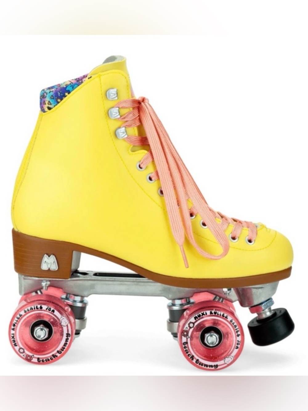 MAKE AN OFFER - MOXI Beach Bunny Retro Derby Roller Skates with Contrast Laces - Picture 2 of 7